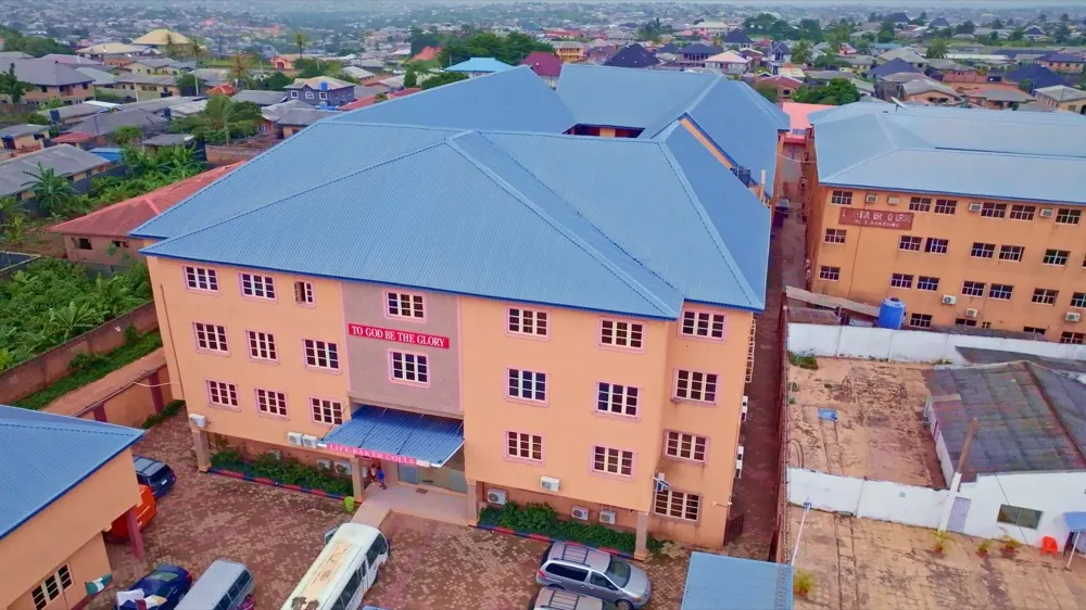 The Life Baker campus from the air