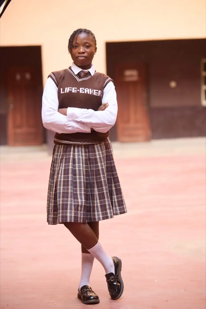 A Life Baker student in school uniform
