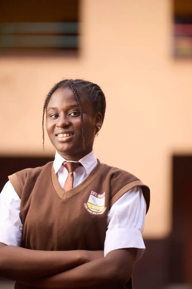 A Life Baker student in school uniform