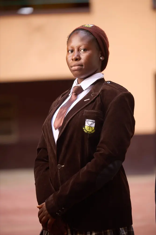 A Life Baker student in school uniform