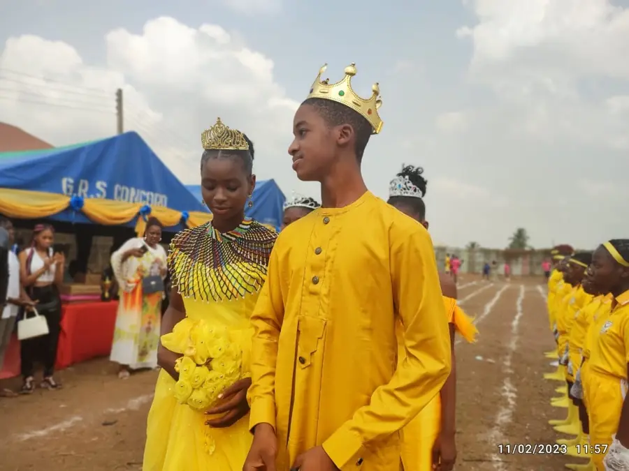 Yellow House students in ceremonial dress